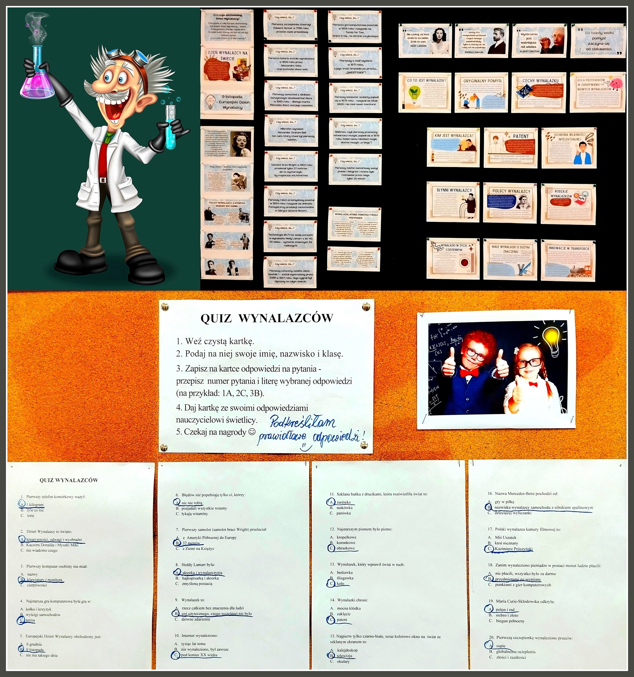 quiz wynalazców